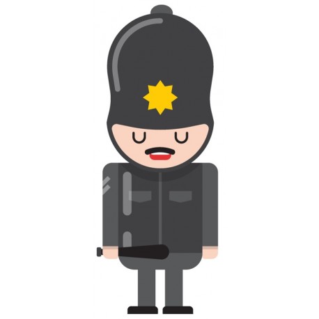 Sticker cabine de telephone anglais