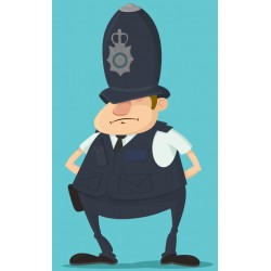 Sticker gendarme anglais