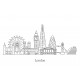 Sticker skyline londres