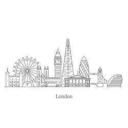Sticker skyline londres