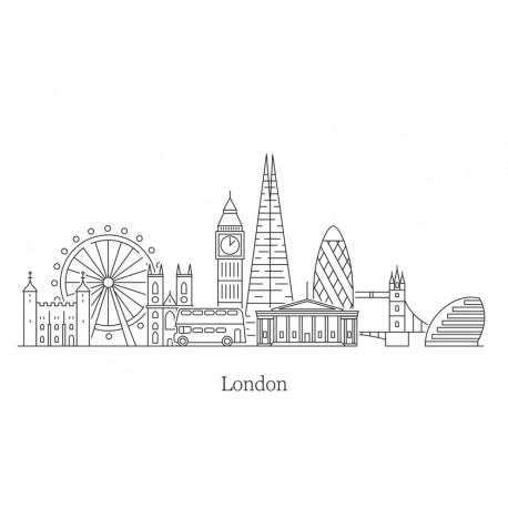 Sticker skyline londres