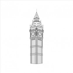 Sticker skyline big ben