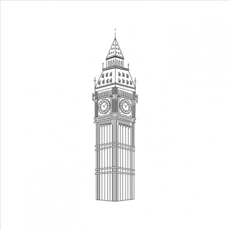 Sticker skyline big ben