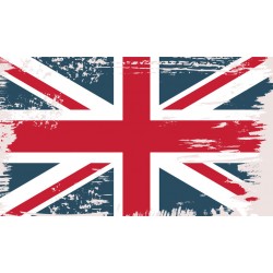 Sticker drapeau vintage UK