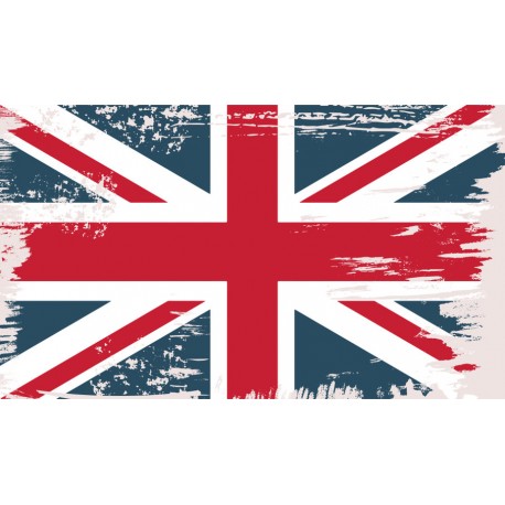 Sticker drapeau vintage UK