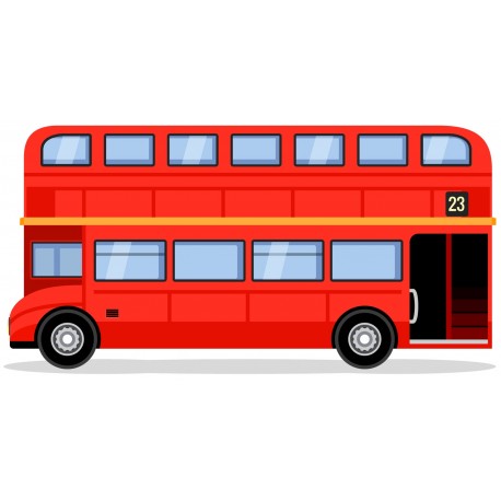 Sticker bus de arriere londres