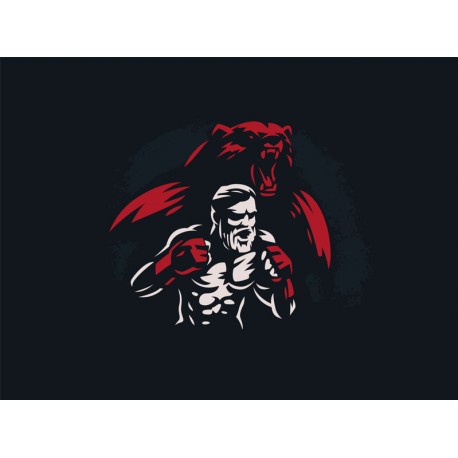 Sticker bus de cote rouge