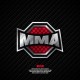 Sticker mma badge fight
