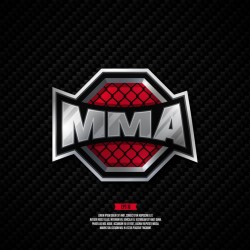 Sticker mma badge fight