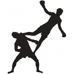 Sticker combat tete mort