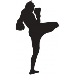 Sticker homme mma pied