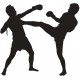 Sticker hommes mma combat