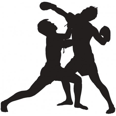 Sticker mma combat poing