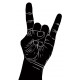 Sticker main de rock