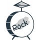 Sticker guitare noire