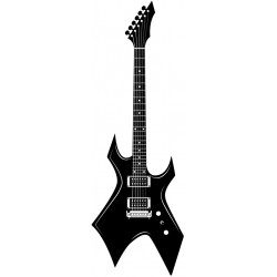 Sticker guitare vintage rock