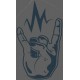 Sticker peace and love