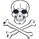 Sticker anarchie tete