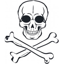 Sticker anarchie tete