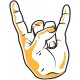 Sticker guitariste sur scene