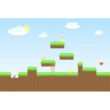 Sticker mario bross game