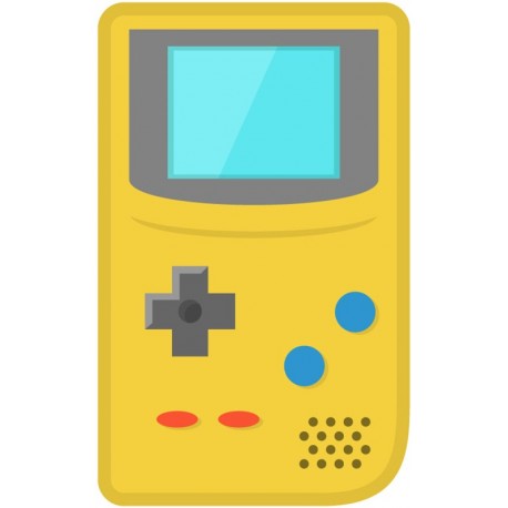 Sticker console vintage rouge