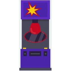 Sticker arcade machine a sous