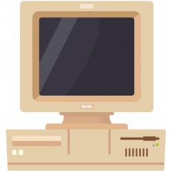 Sticker monstre invasion pixels vert