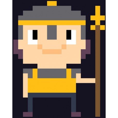 Sticker personnage pixels arc