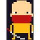 Sticker personnage pixels lance