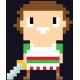 Sticker personnage pixels