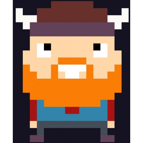 Sticker personnage pixels chevalier