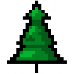 Sticker sablier temps pixels