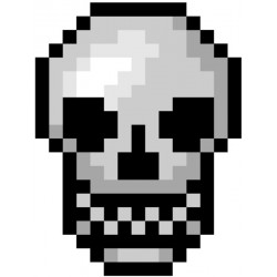 Sticker soleil pixels