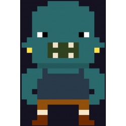 Sticker ogre pixels