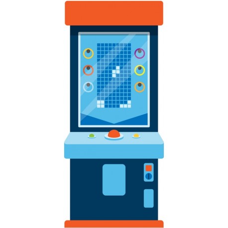 Sticker grappin peluche pixels