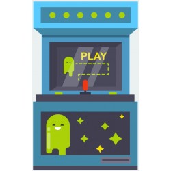 Sticker arcade canard tir