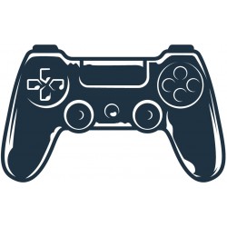 Sticker manette vintage color