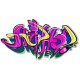 Sticker graffiti HS HS