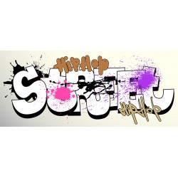 Sticker graffiti art hip hop
