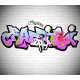 Sticker graffiti sur mur