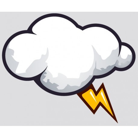 Sticker boulet de canon cartoon