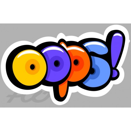 Sticker graff style langue