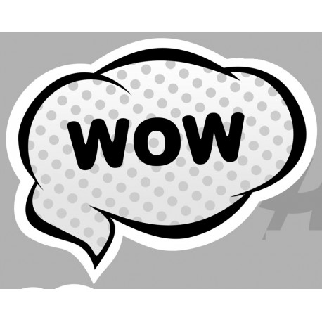 Sticker bouche dents graff