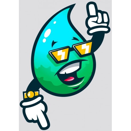 Sticker nuage pluie smile