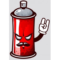 Sticker champignon orange