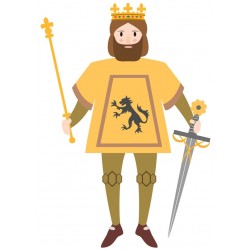 Sticker chateau fort gris