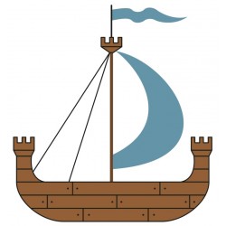 Sticker chevalier bouclier