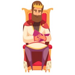 Sticker chevalier rouge