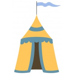 Sticker chevalier avec arbalette